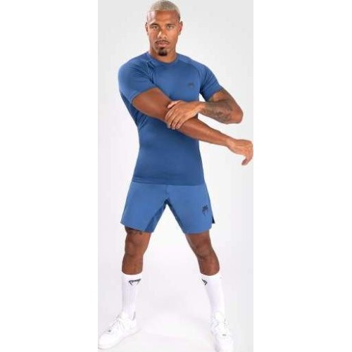 Venum Contender vyriškas trumparankovis rashguard, mėlynas