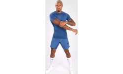 Venum Contender Men’s Short Sleeve Rashguard - Blue
