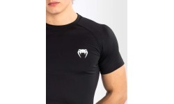 Мужской рашгард Venum Contender с коротким рукавом, чёрный/белый