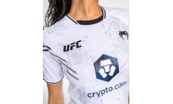 UFC Adrenaline by Venum Authentic Fight Night moteriški marškinėliai, balti