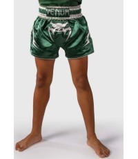 Venum Inferno Muay Thai šortai – žalia/balta