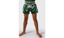 Venum Inferno Muay Thai šortai – žalia/balta