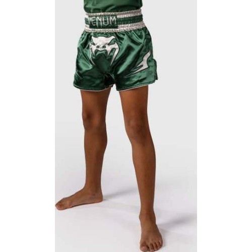Venum Inferno Muay Thai šortai – žalia/balta
