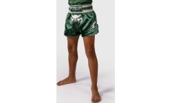 Venum Inferno Muay Thai šortai – žalia/balta
