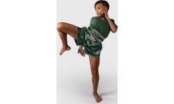 Venum Inferno Muay Thai šortai – žalia/balta