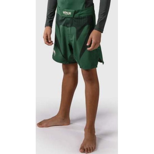 Venum Attack vaikiški kovos šortai – Forest Green/Off White