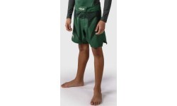 Детские шорты для единоборств Venum Attack – Forest Green/Off White