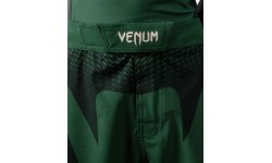 Venum Attack Kids Fightshorts - Forest Green/ Off White
