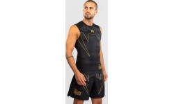 Venum Serpenti Sleeveless Rashguard - Black/Silver/Gold