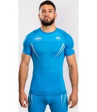 Рашгард Venum x WOW FC с коротким рукавом – Pacific Blue