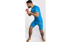 Рашгард Venum x WOW FC с коротким рукавом – Pacific Blue
