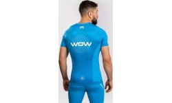 Рашгард Venum x WOW FC с коротким рукавом – Pacific Blue