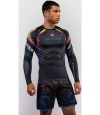 Venum x TEKKEN 8 Long Sleeve Rashguard - Yoshimitsu - Black/Orange