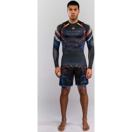 Venum x TEKKEN 8 Long Sleeve Rashguard - Yoshimitsu - Black/Orange