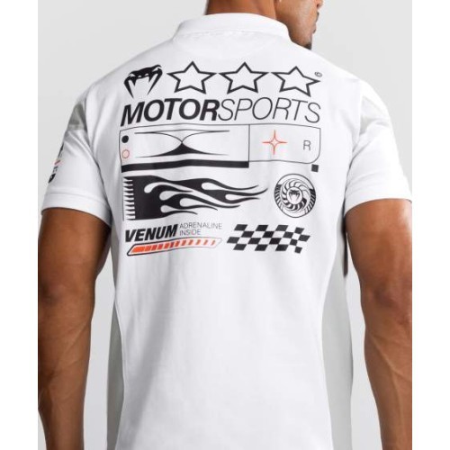 Venum Motorsport Cotton Polo - Snow White