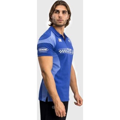 Venum Motorsport medvilniniai polo marškinėliai, ryškiai mėlyni