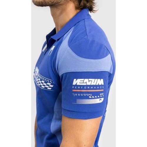 Venum Motorsport medvilniniai polo marškinėliai, ryškiai mėlyni