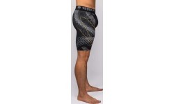 Venum Matupa Vale Tudo Shorts - Black/Grey/Gold