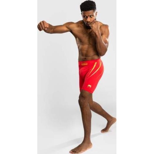 Venum x WOW FC Men’s Vale Tudo Shorts - Fury Red/ Gold