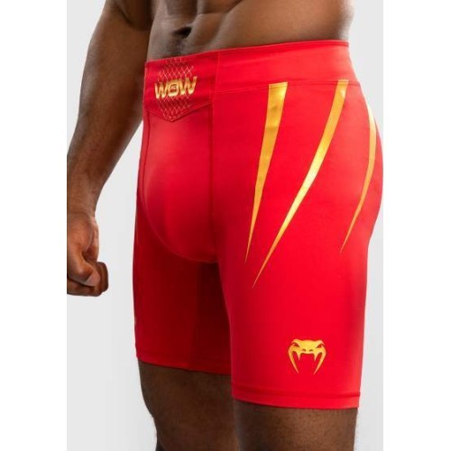Venum x WOW FC Men’s Vale Tudo Shorts - Fury Red/ Gold
