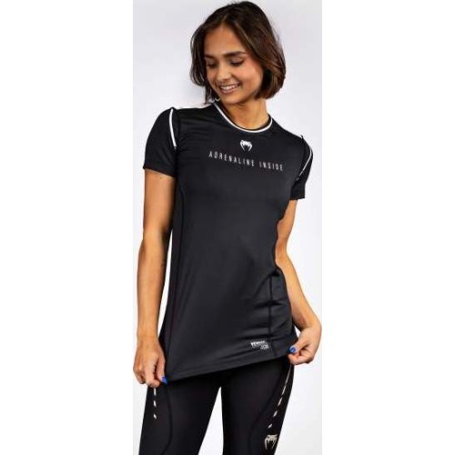 Женская футболка Venum Adrenaline Dry-Tech, чёрный/слоновая кость