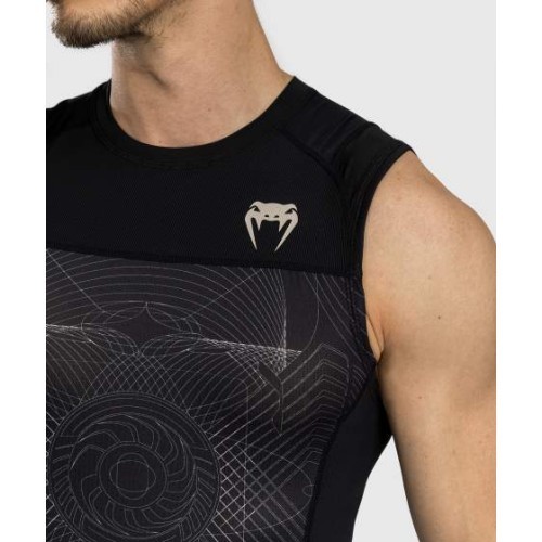 Venum G-Fit Air vyriškas rašgardas be rankovių, juoda/smėlio