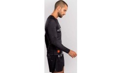 Venum Eclipse Long Sleeve Rashguard - Black/Ivory