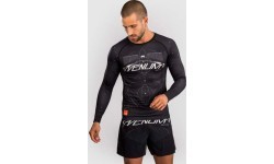 Venum Eclipse Long Sleeve Rashguard - Black/Ivory