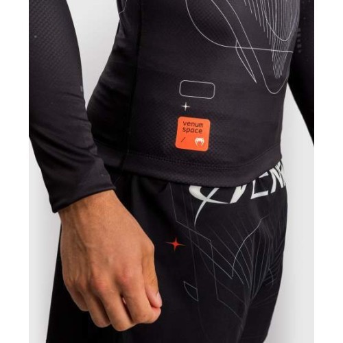 Venum Eclipse ilgarankoviai marškinėliai rashguard - juoda/dramblio kaulo