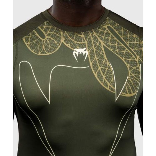 Venum Serpenti Sleeveless Rashguard - Khaki/Bronze/Ivory