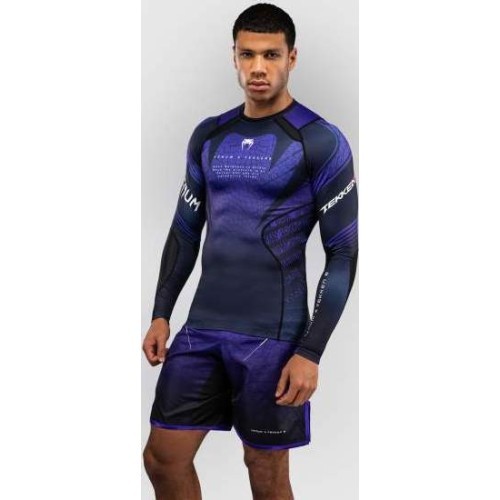Venum x TEKKEN 8 Long Sleeve Rashguard - Kazuya - Black/Purple