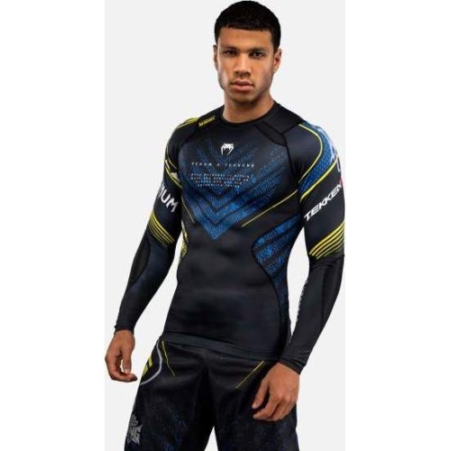 Venum x TEKKEN 8 ilgarankovis rashguard King juodas/geltonas