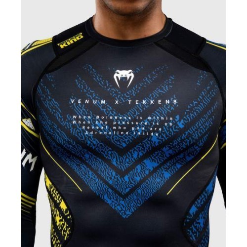 Venum x TEKKEN 8 ilgarankovis rashguard King juodas/geltonas