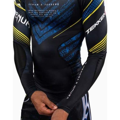 Venum x TEKKEN 8 ilgarankovis rashguard King juodas/geltonas