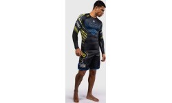 Venum x TEKKEN 8 ilgarankovis rashguard King juodas/geltonas