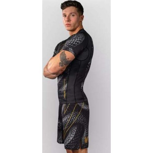 Venum Matupa trumparankovis rashguard'as – Black/Grey/Gold