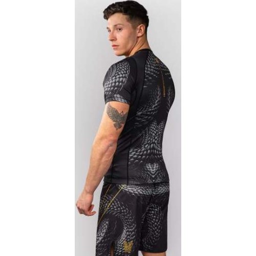 Venum Matupa trumparankovis rashguard'as – Black/Grey/Gold