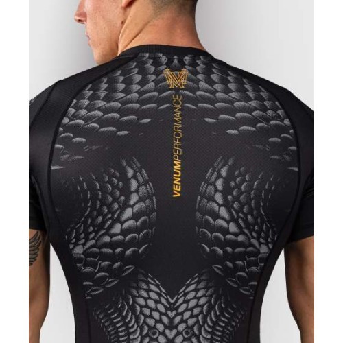Venum Matupa Short Sleeve Rashguard - Black/Grey/Gold