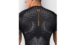 Рашгард Venum Matupa с коротким рукавом – Black/Grey/Gold
