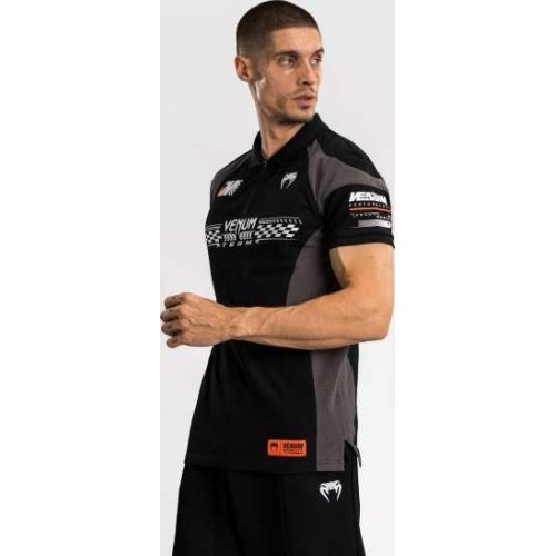 Venum Motorsport Cotton Polo - Deep Black