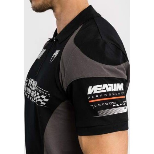 Venum Motorsport Cotton Polo - Deep Black