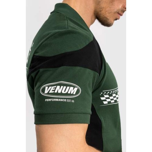 Venum Motorsport medvilninis polo marškinėliai – Deep Forest