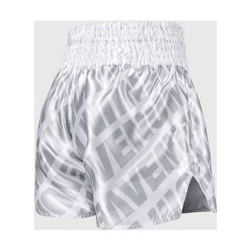 Venum Contender XT Muay Thai šortai – balti/sidabriniai