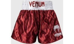 Шорты Muay Thai Venum Contender XT, вишнёво-белые