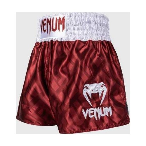Шорты Muay Thai Venum Contender XT, вишнёво-белые