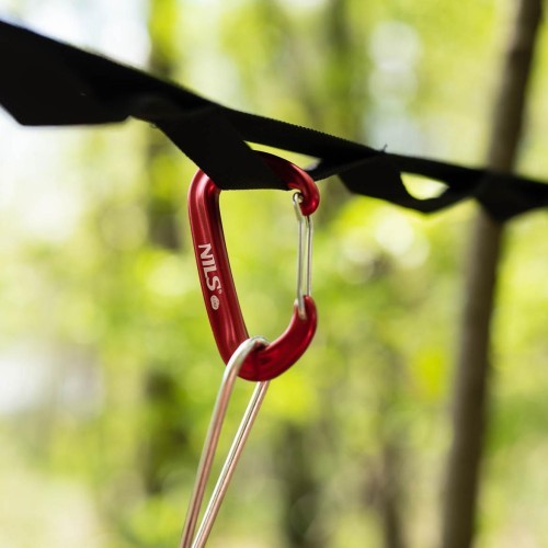 NC1707 RED CARABINER 12KN NILS CAMP