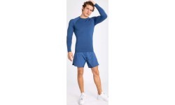 Venum Contender Men’s Long Sleeve Rashguard - Blue