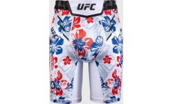 Шорты UFC Adrenaline Unrivaled by Venum Max Holloway Vale Tudo - серый/красный/тёмно-синий