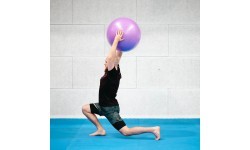 Naujas gimnastikos kamuolys HMS YB03, 55 cm, violetinis