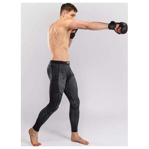 Venum Midnight Fury Spats - Black/Grey/Silver